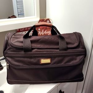 🖤 Vintage GUC Aircruiser II by Richardo Beverly Hills Nylon Weekender Bag Brown